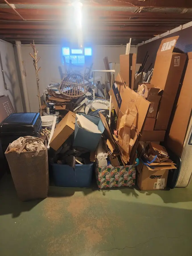 Roll-off dumpster container at job site for Construction Dumpster Rental in Cambria